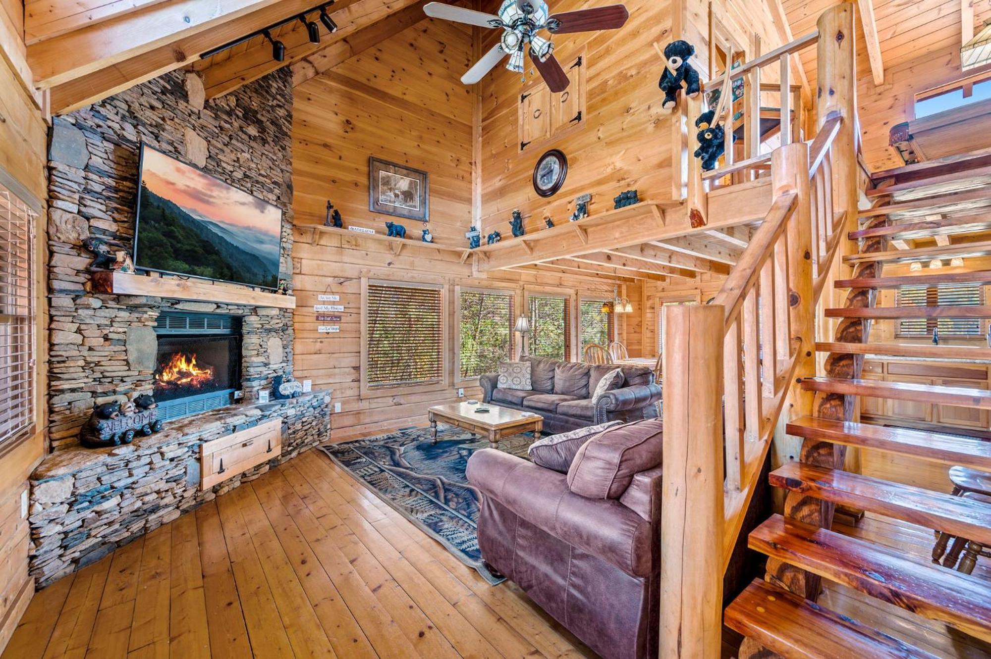 Bearfoot Pines - True Log Cabin - Wi-Fi, Hot Tub, Fishing, Deck With Views! - Mins To Pf Sevierville Exterior photo